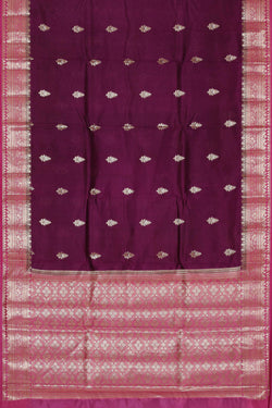 Image of Violet Silk Saree