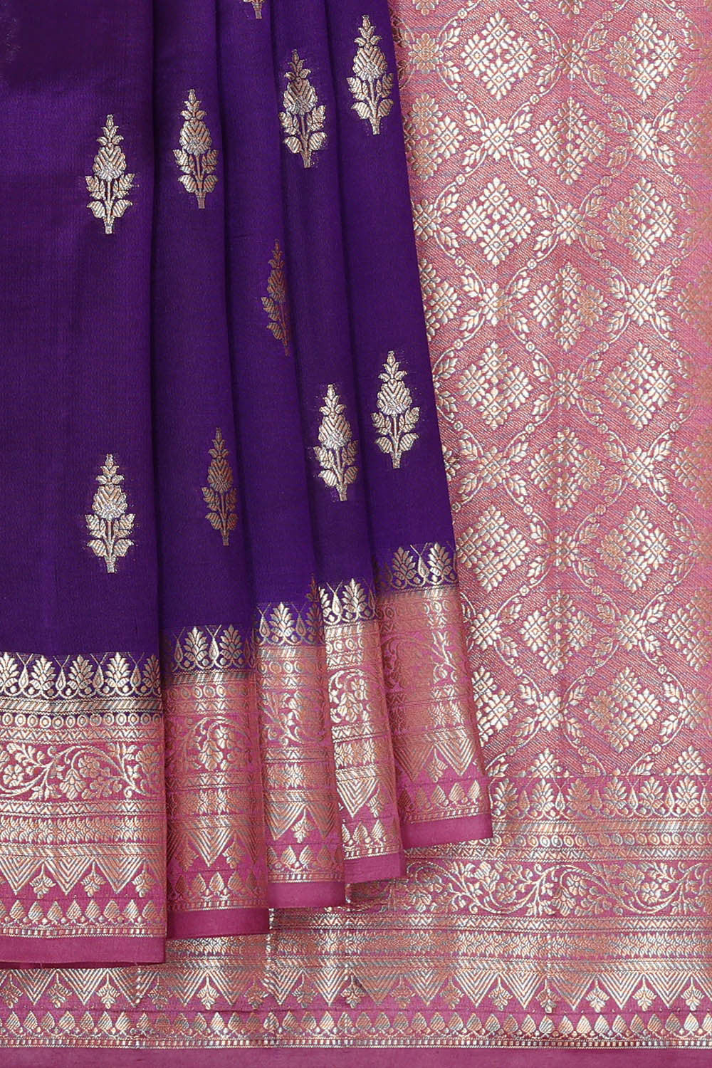 Purple Silk Saree