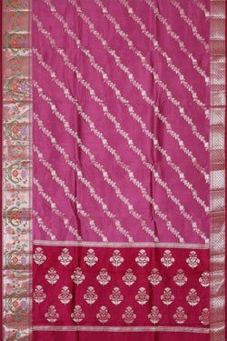 Image of Magenta Silk Saree