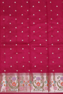 Image of Magenta Silk Saree