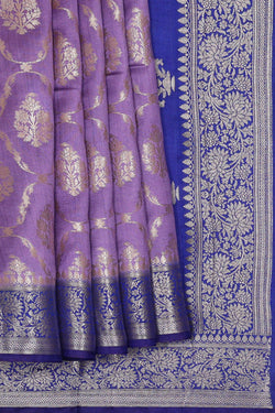 Image of Lavender Silk Saree