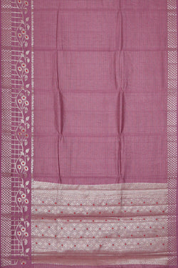 Image of Lavender Silk Saree