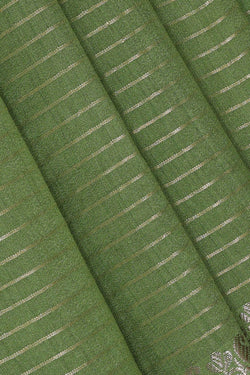 Image of Pista Green Silk Saree