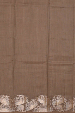 Image of Brown Silk Saree