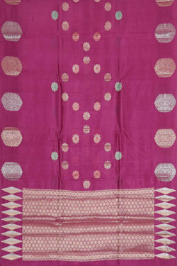 Image of Rose Pink Silk Saree