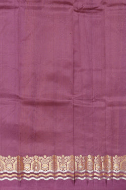 Image of Dark Lavender Silk Saree