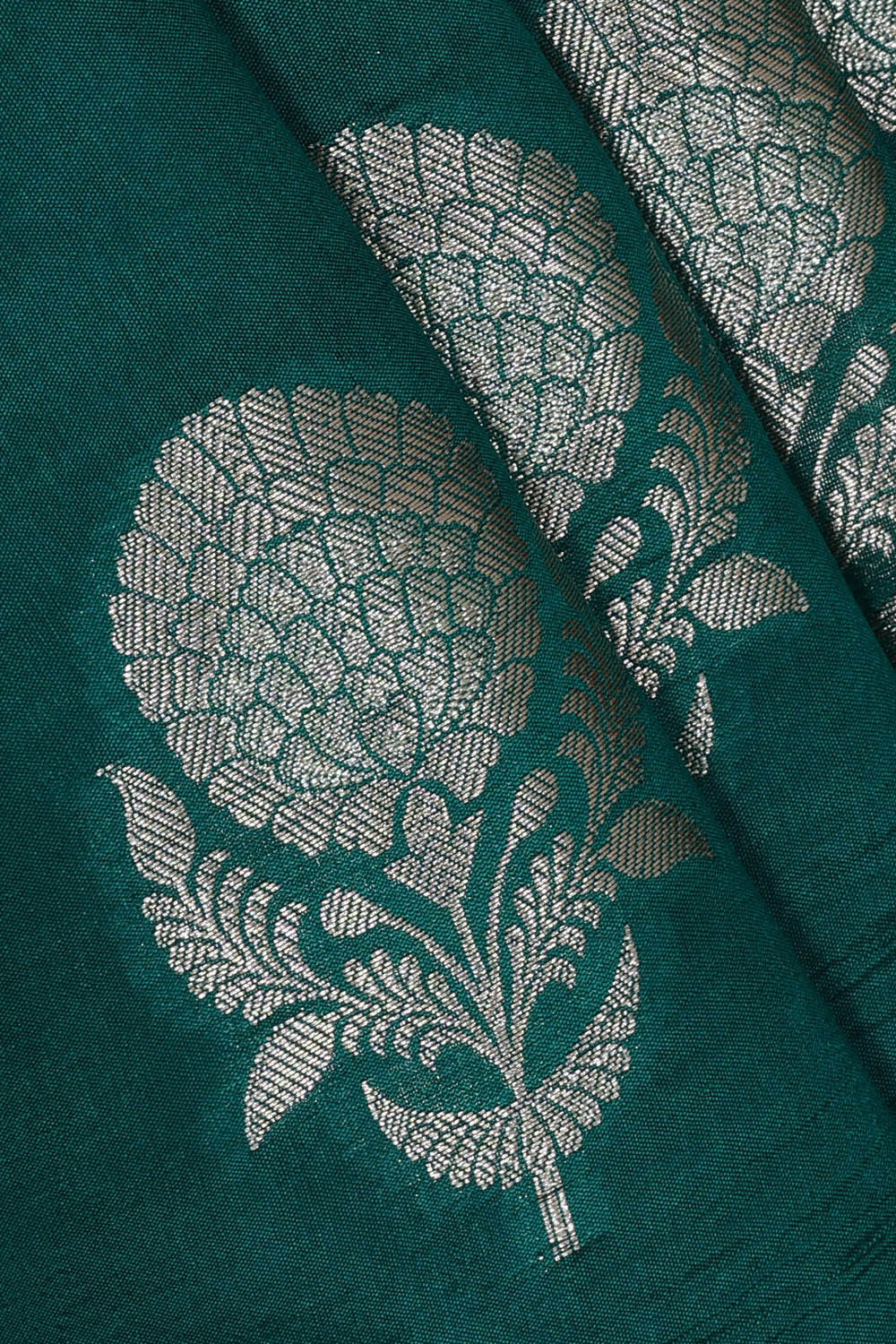 Teal Green Silk Saree