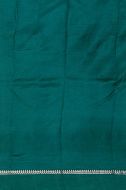 Image of Teal Green Silk Saree