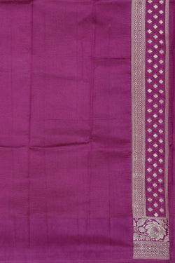 Image of Dark Magenta Silk Saree