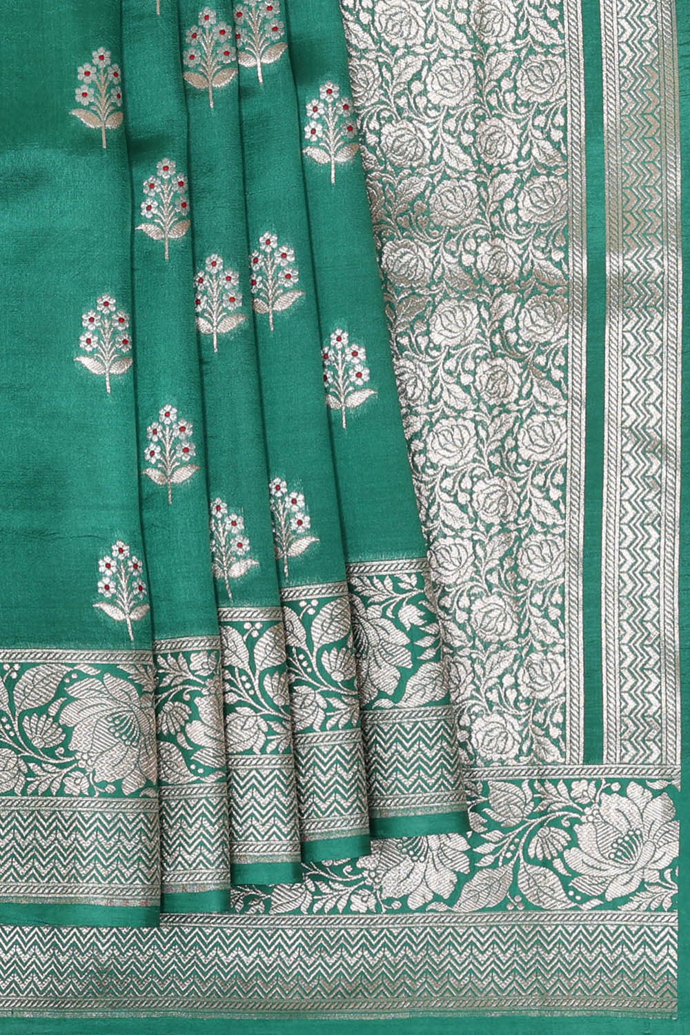 Jade Green Silk Saree