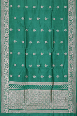 Image of Jade Green Silk Saree