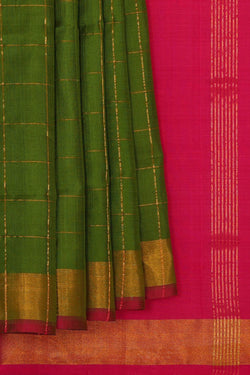 Image of Uppada Silk Green Saree