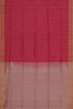 Image of Uppada Silk Reddish Pink Saree