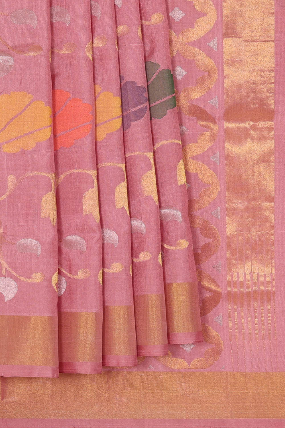 Image of Uppada Silk Onion Pink Saree
