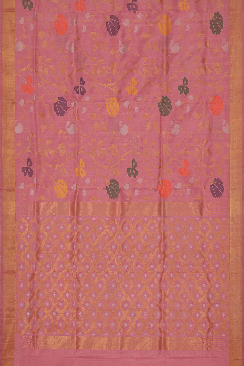 Image of Uppada Silk Onion Pink Saree