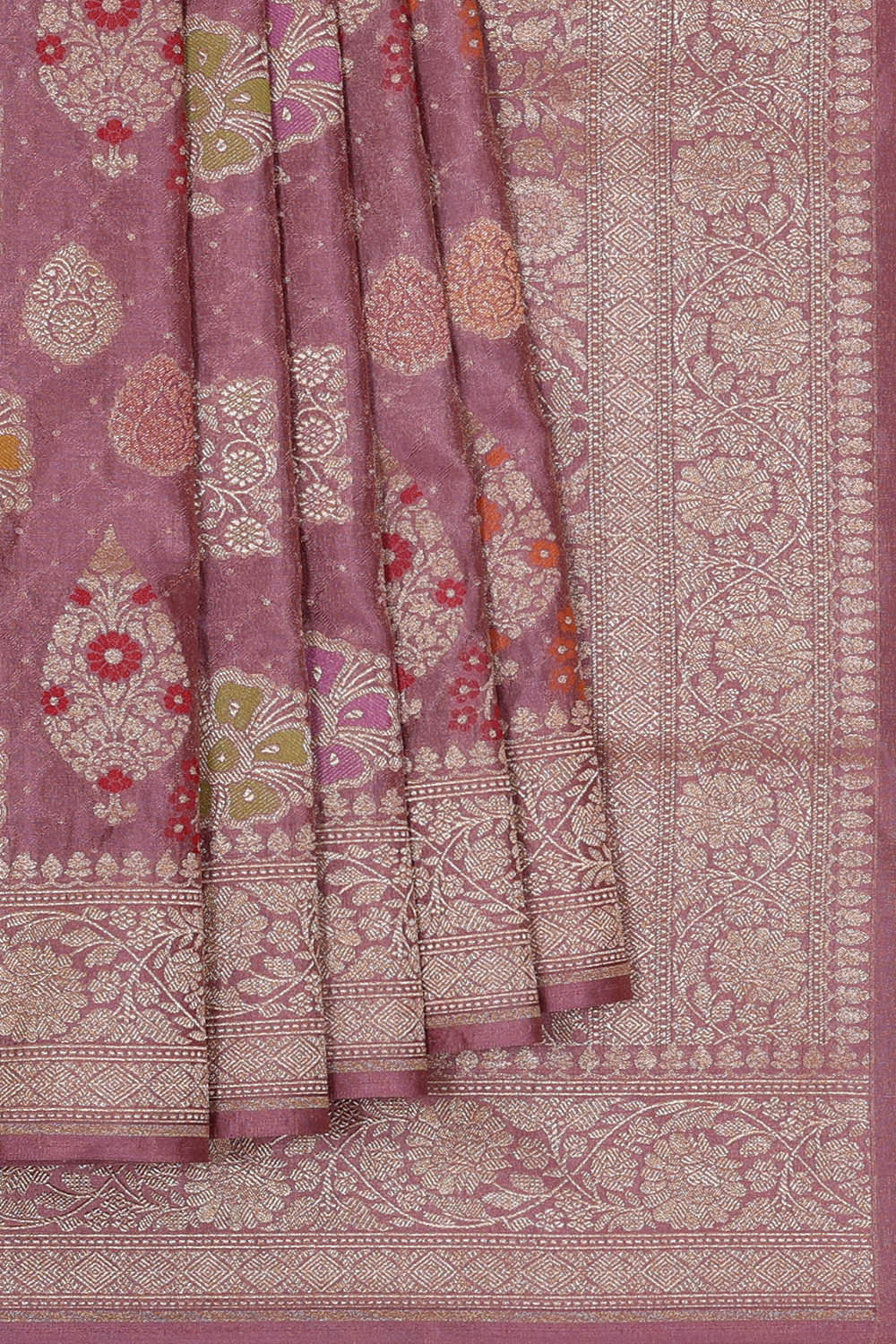 Banarasi Silk Onion Pink Saree