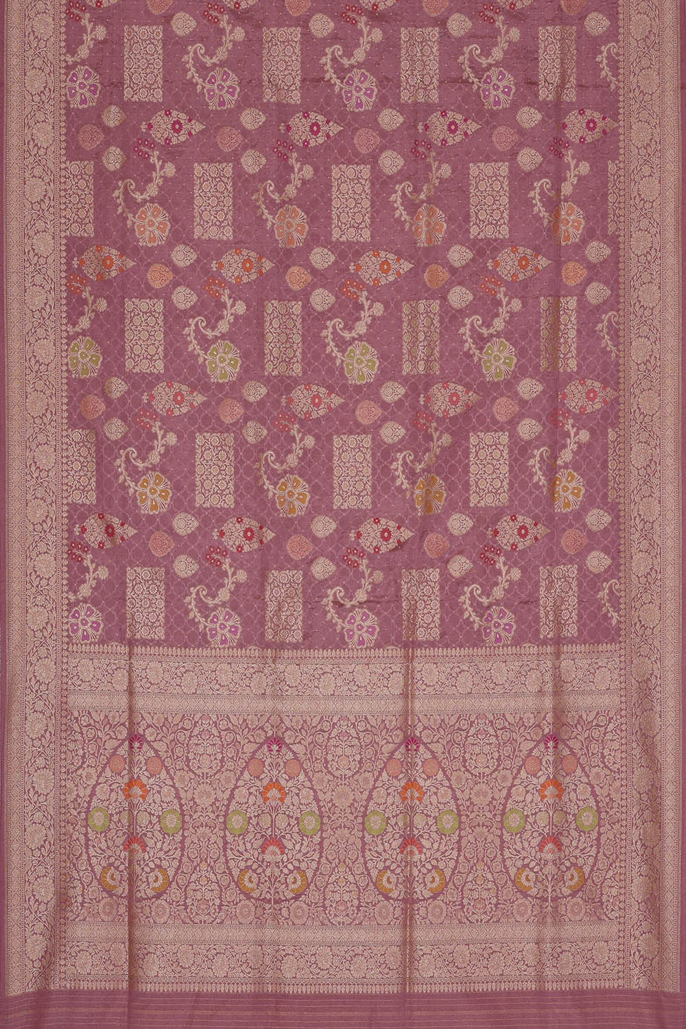 Image of Banarasi Silk Onion Pink Saree