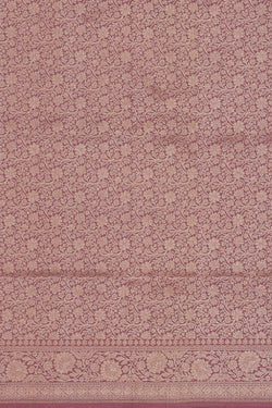 Image of Banarasi Silk Onion Pink Saree
