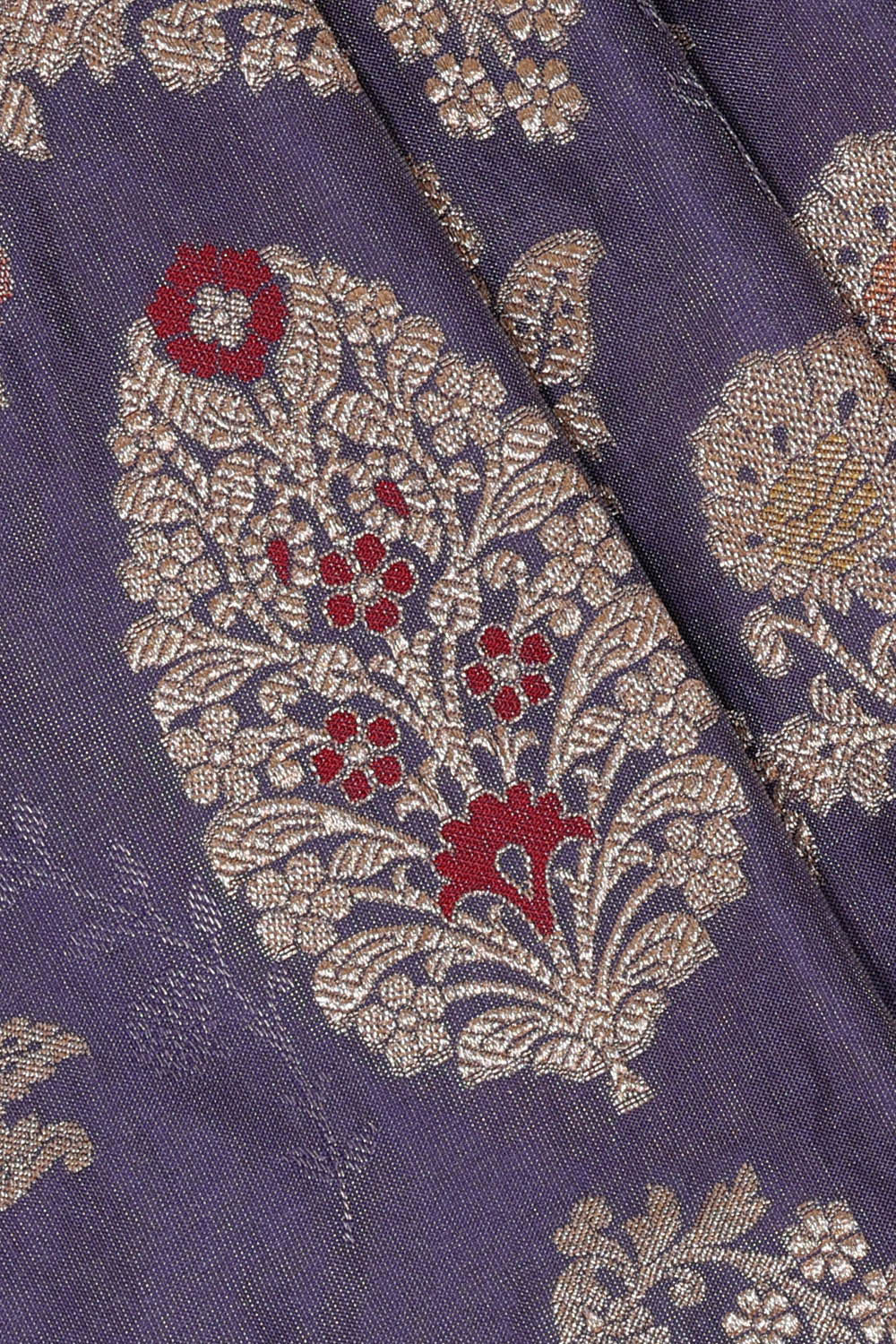 Banarasi Silk Dark Lavender Saree