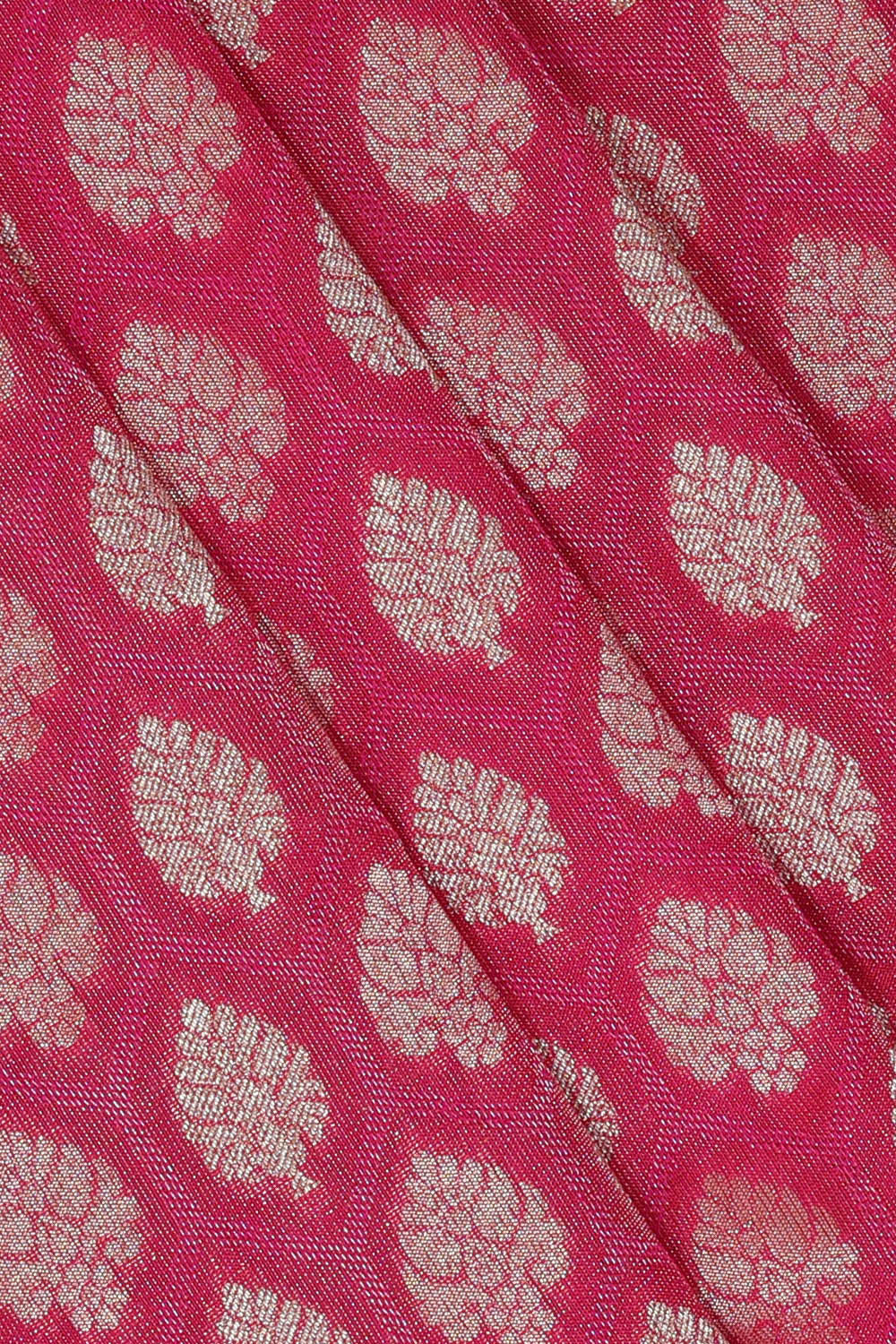 Image of Banarasi Silk Reddish Pink Saree