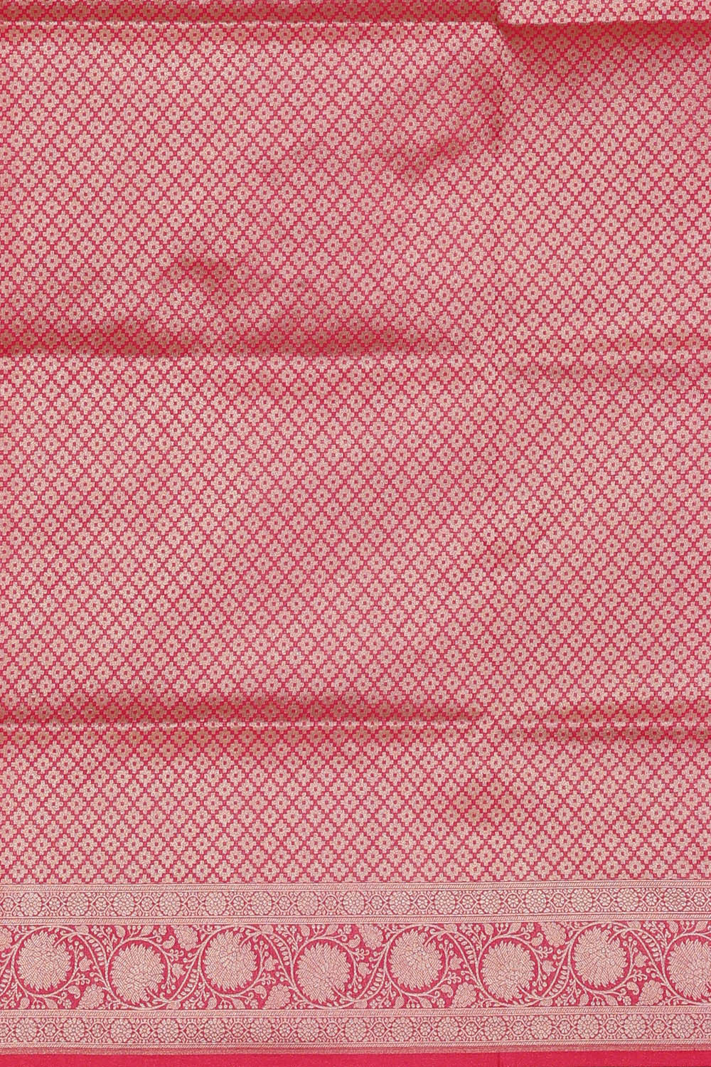 Image of Banarasi Silk Reddish Pink Saree