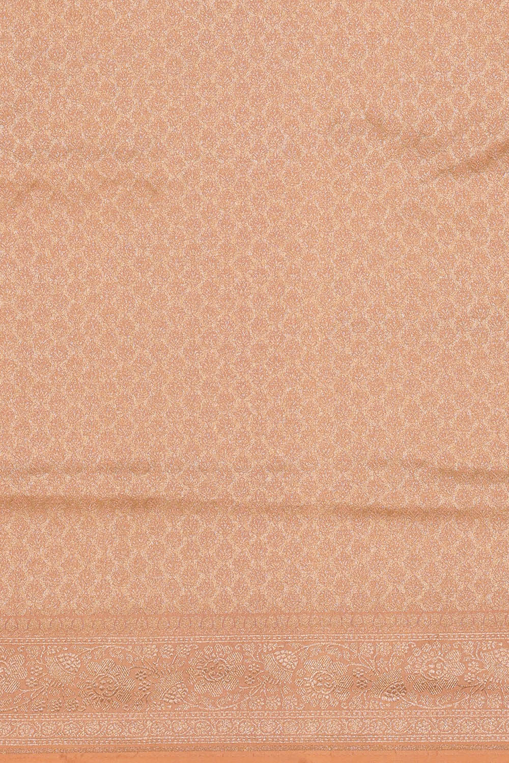 Image of Banarasi Silk Peach Saree