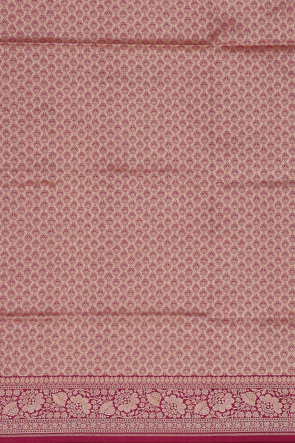 Image of Banarasi Silk Magenta Saree