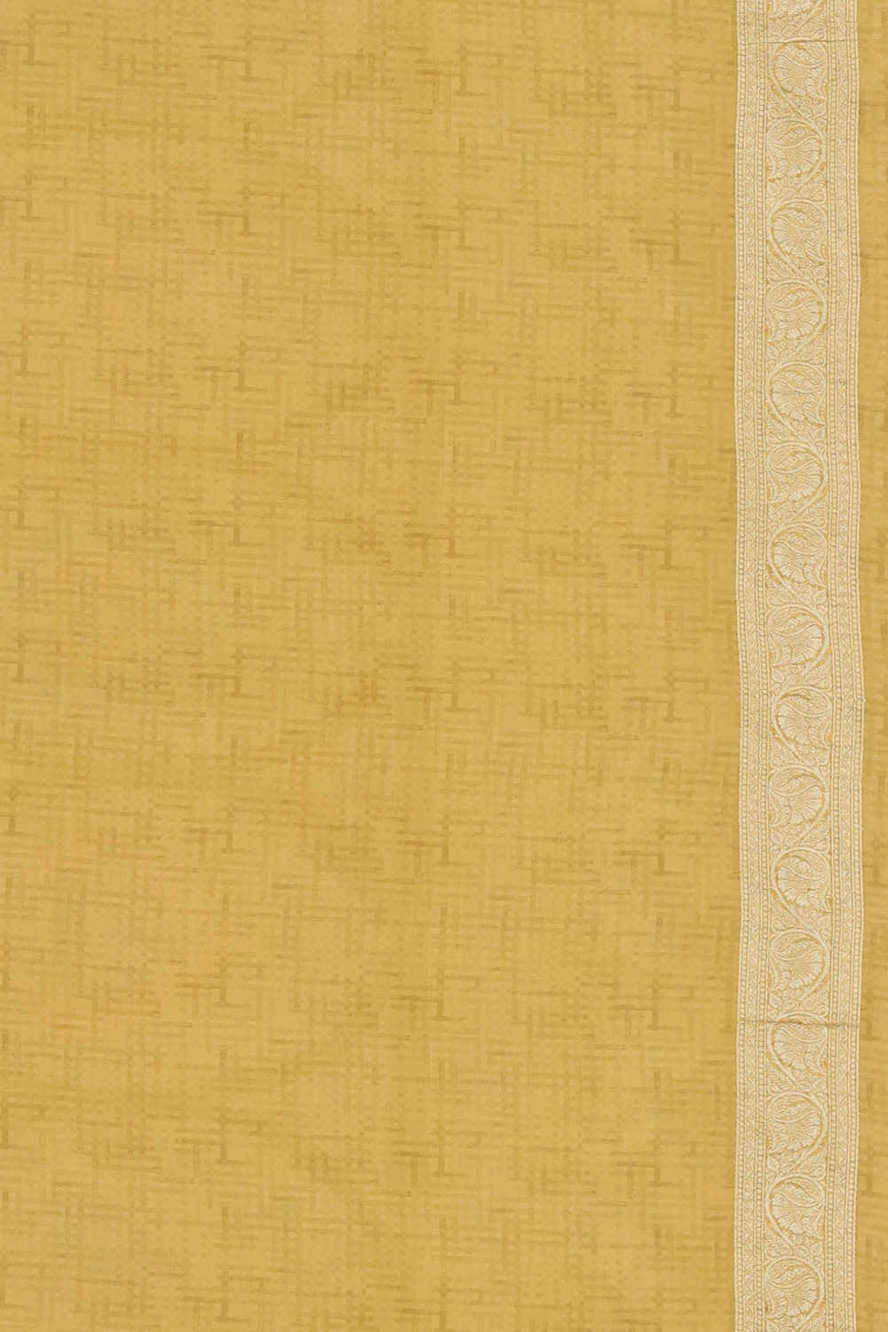 Image of Banarasi Georgette Dull Yellow Saree