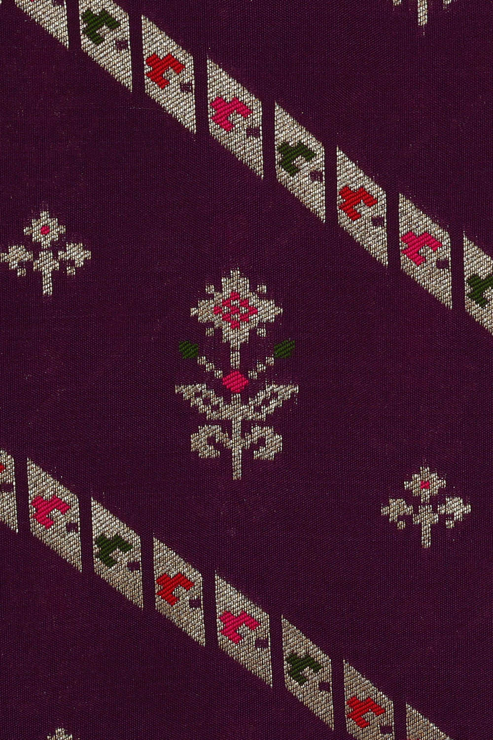 Image of Banarasi Silk Purple Saree