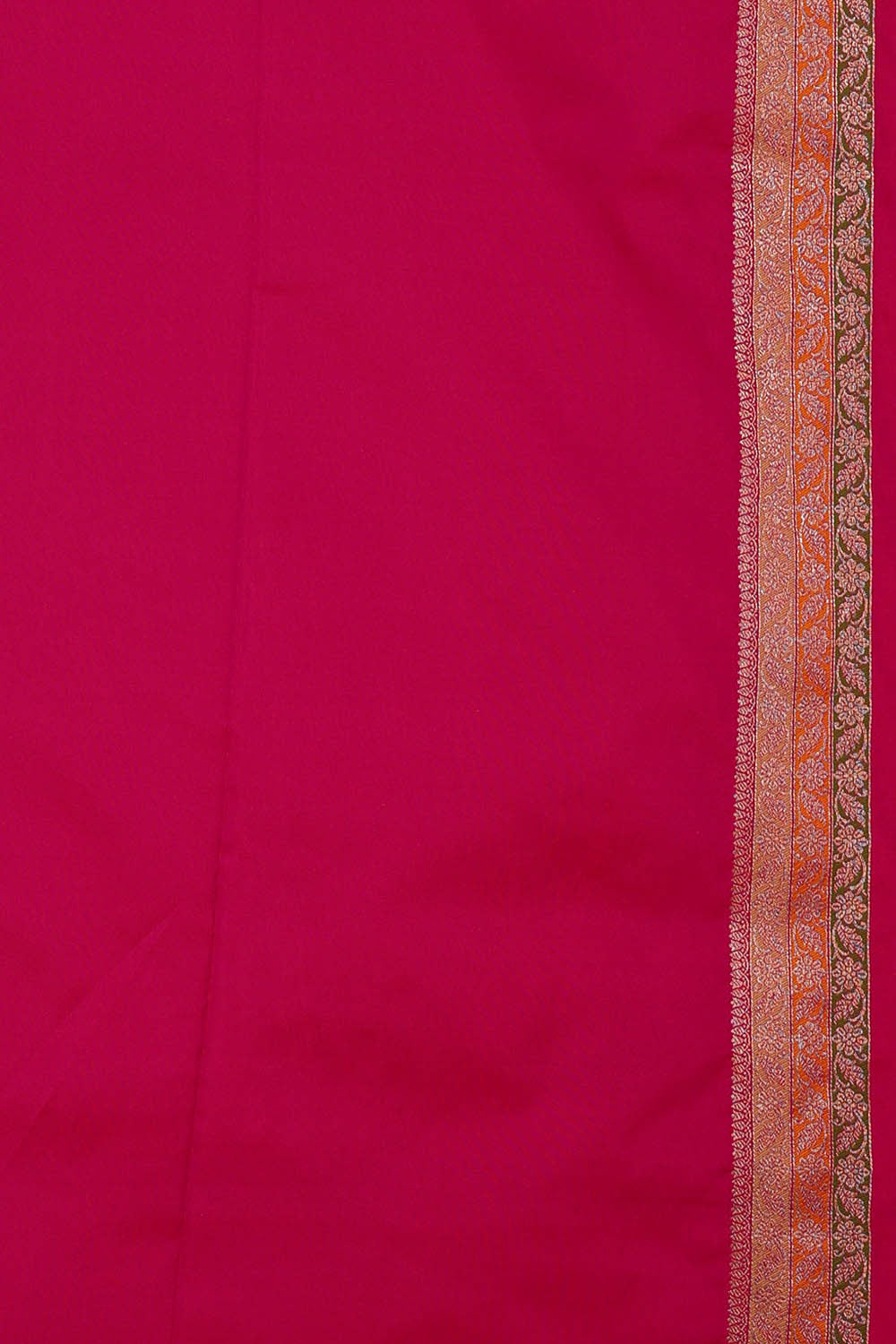 Image of Semi Banarasi Silk Dark Peach Saree