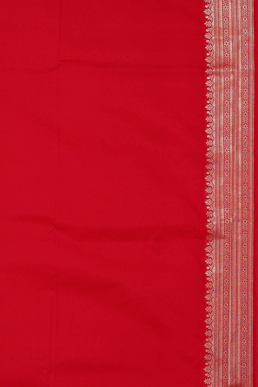 Semi Banarasi Silk Mustard Orange Saree