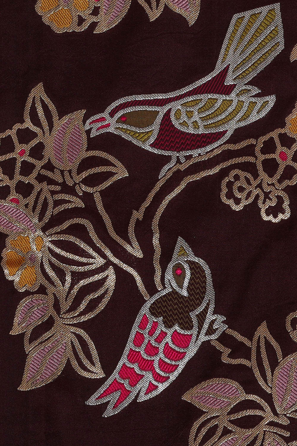 Image of Banarasi Silk Maroon Saree