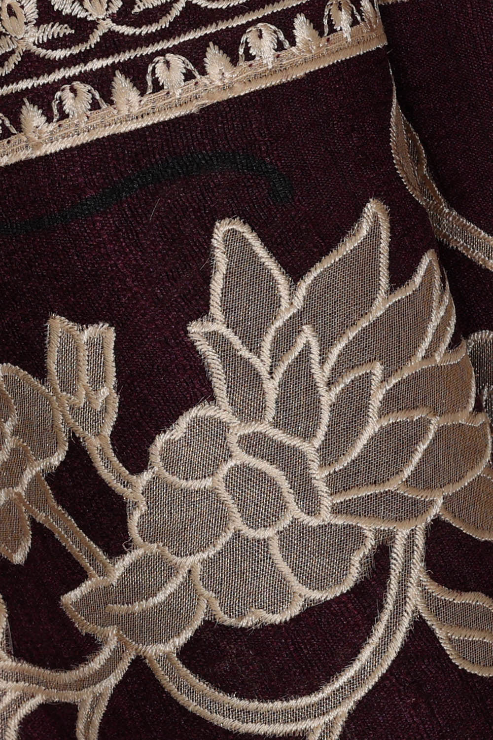 Tussar Silk Dark Violet Saree