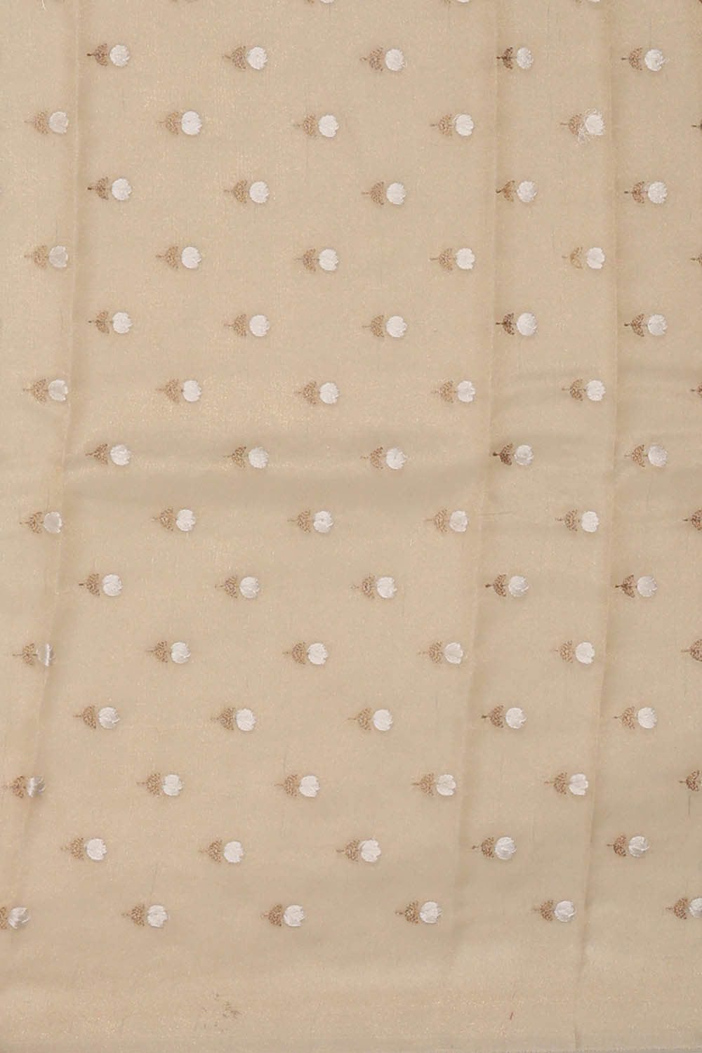 Image of Tussar Silk Dark Olive Green Saree