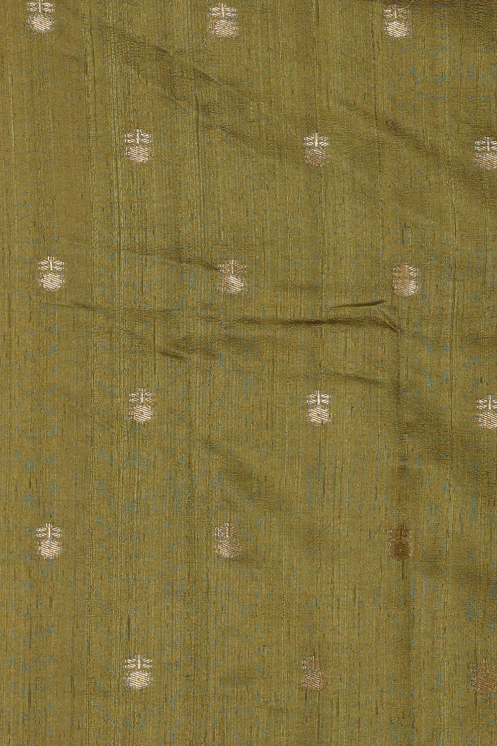 Image of Mehndi Green Silk Saree