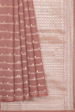 Image of Light Brown Silk Saree