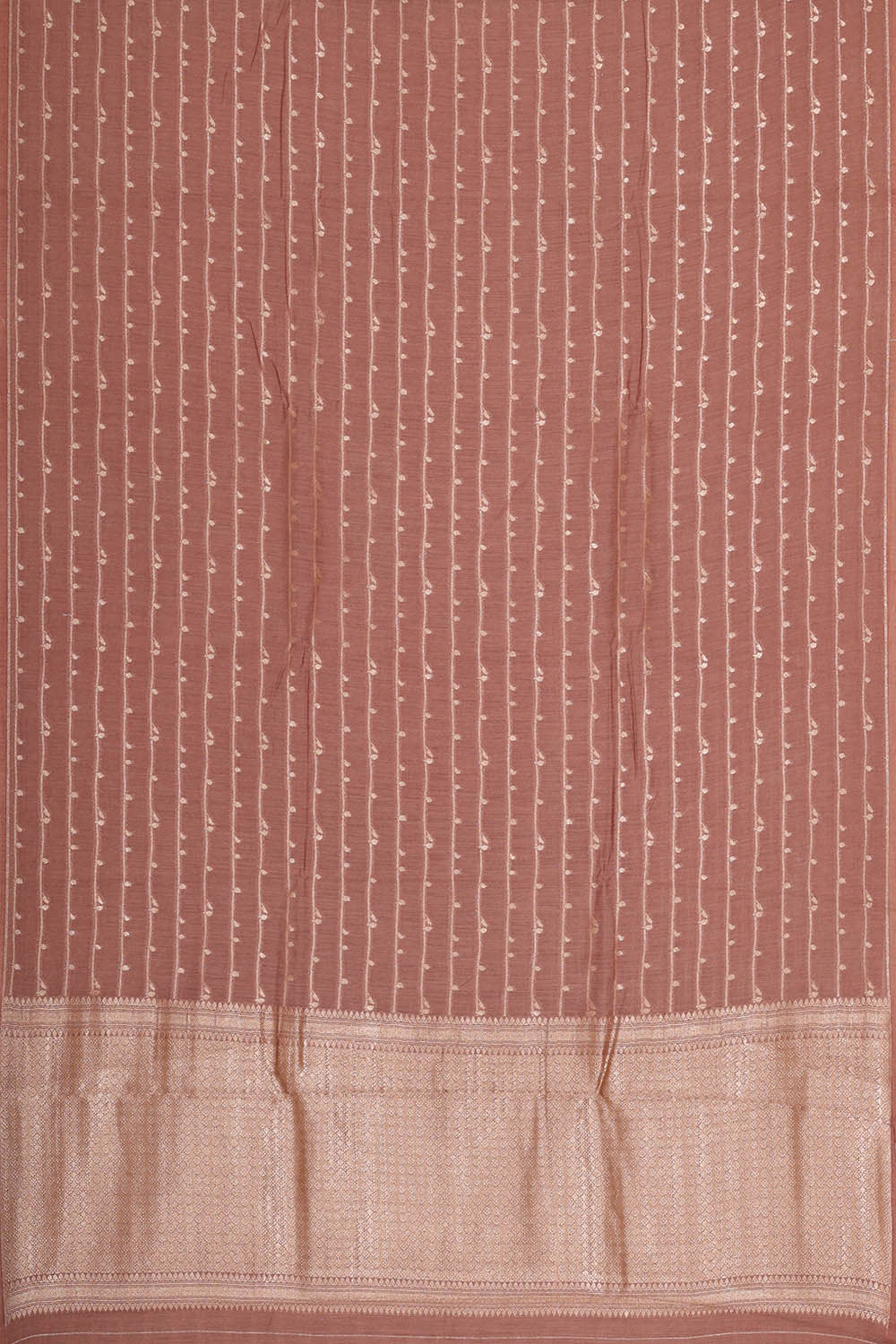 Image of Light Brown Silk Saree