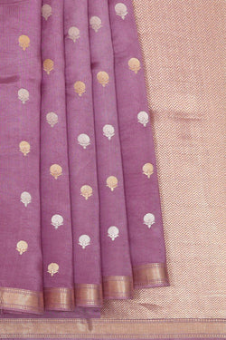 Image of Lavender Silk Saree