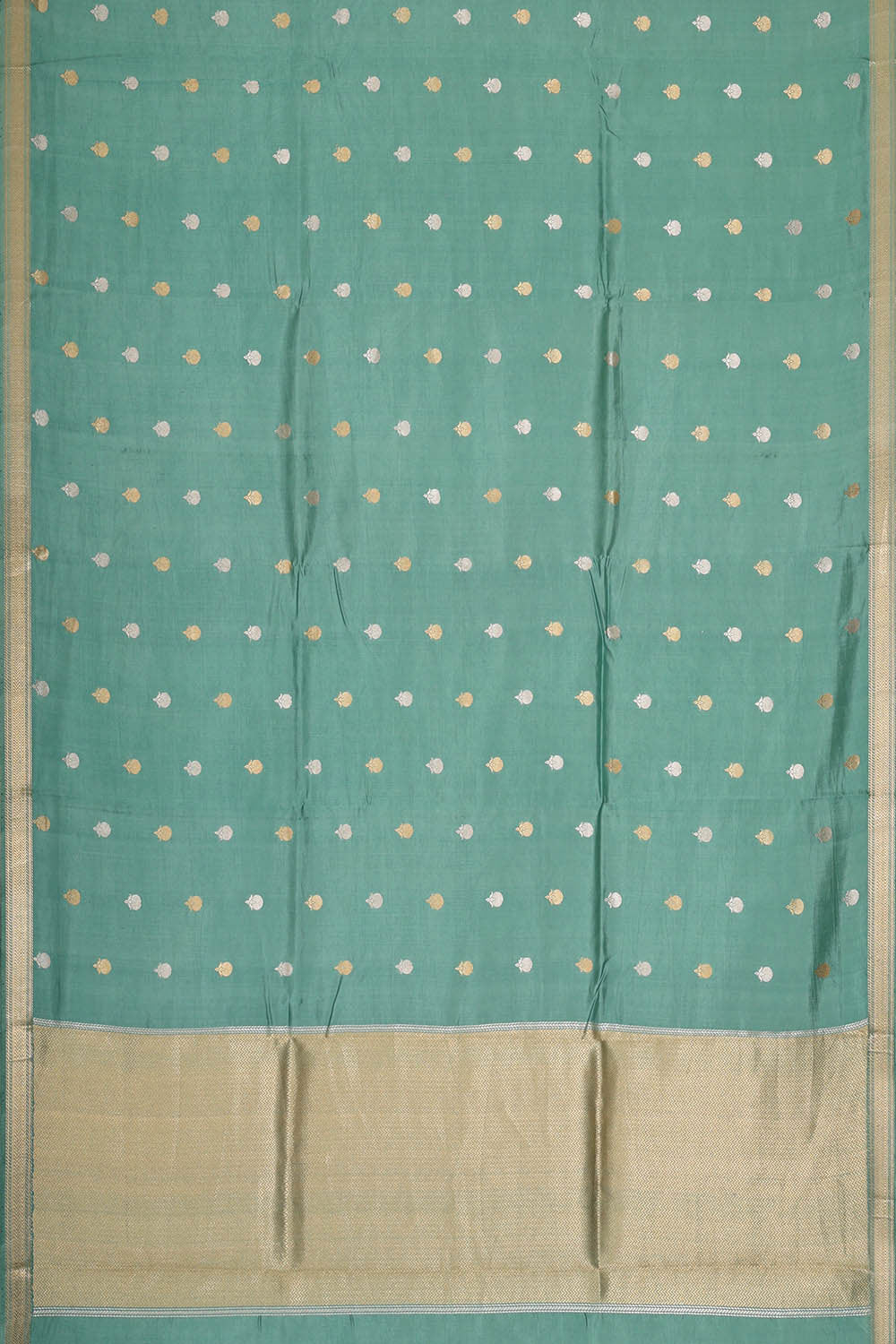 Dull Green Silk Saree