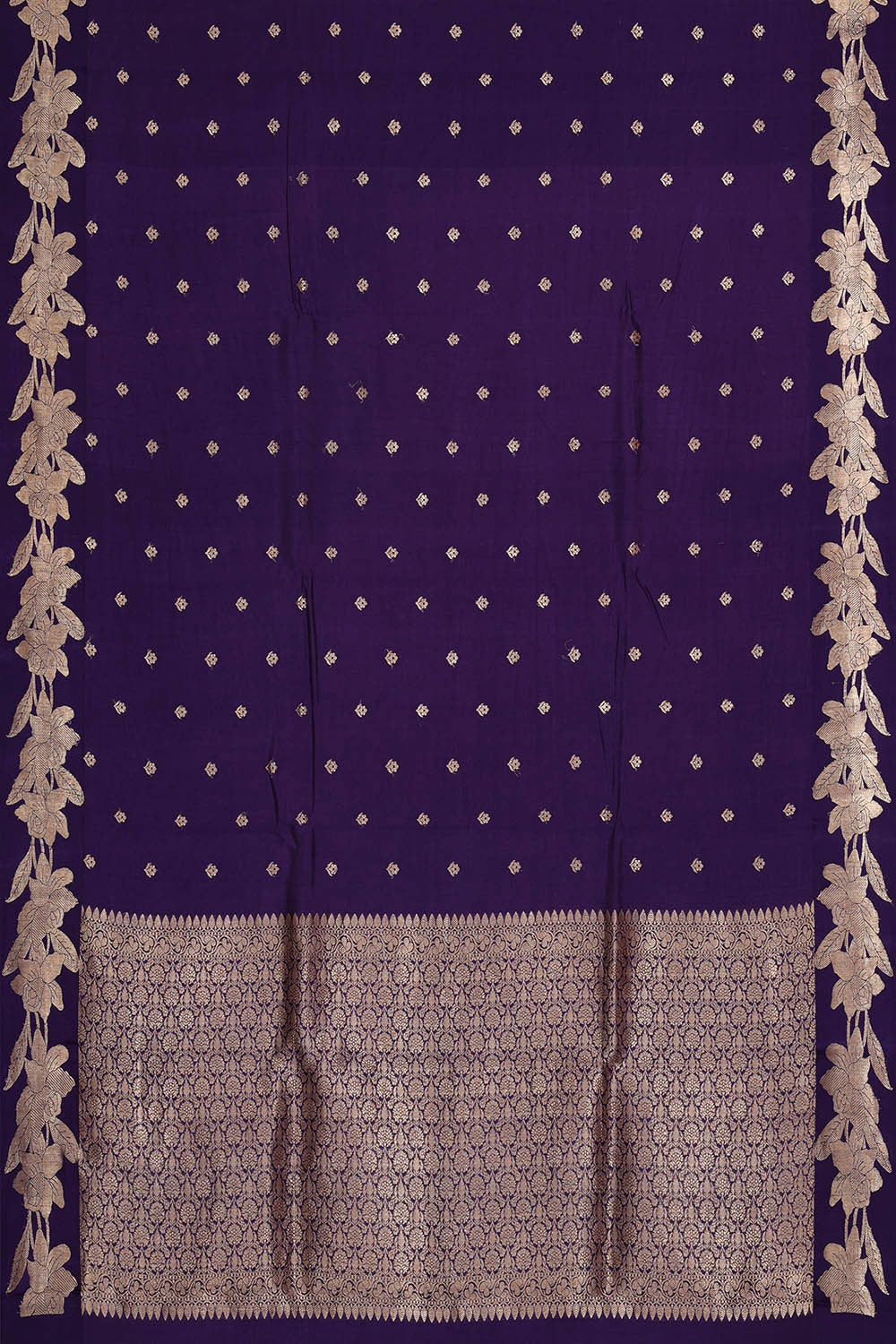 Image of Violet Silk Saree