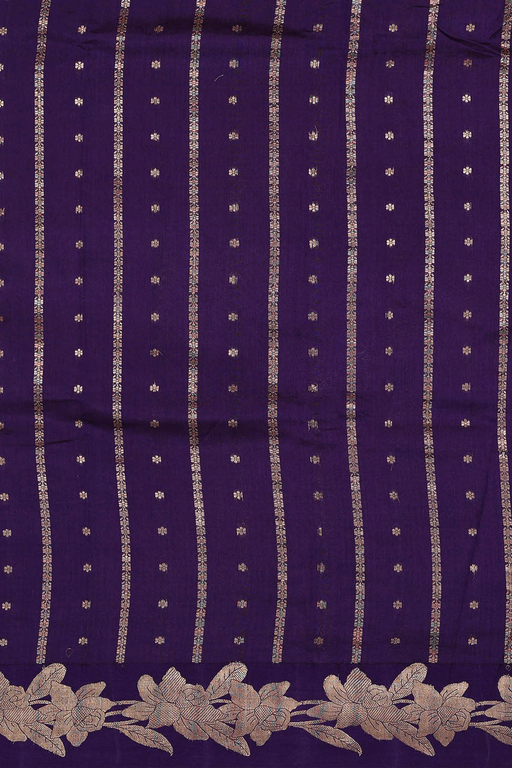 Image of Violet Silk Saree