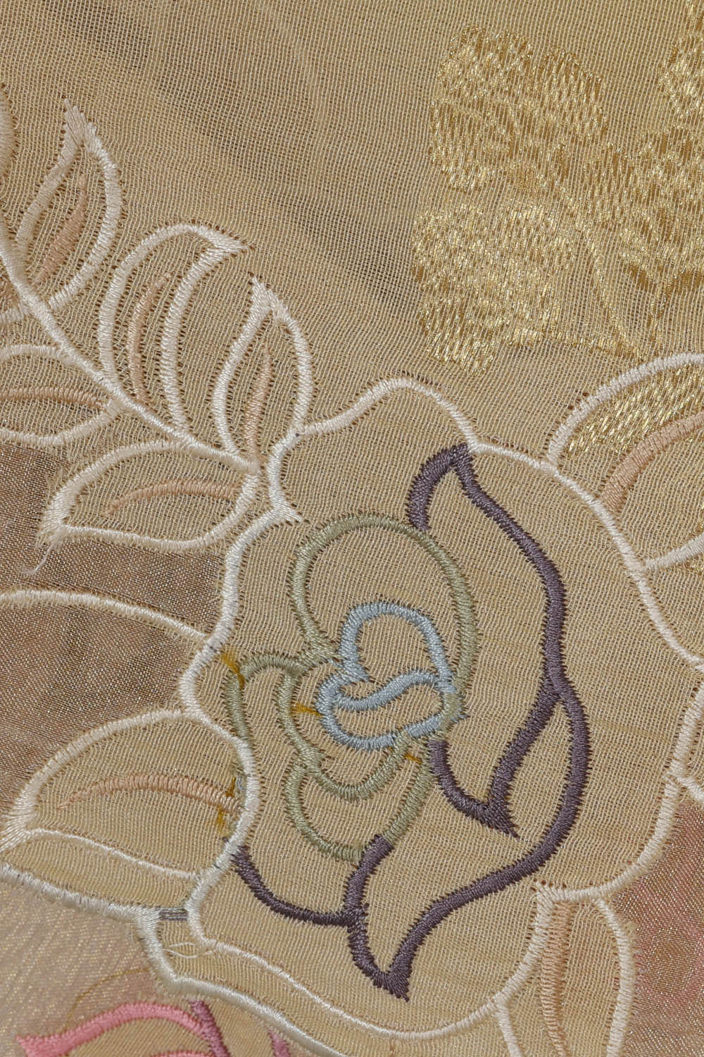 Image of Yellow Kora Silk Saree