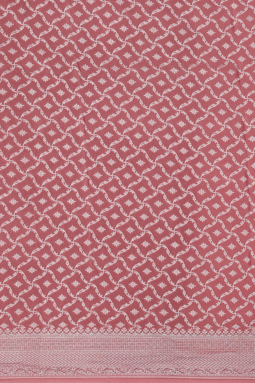 Banarasi Crepe Onion Pink Saree