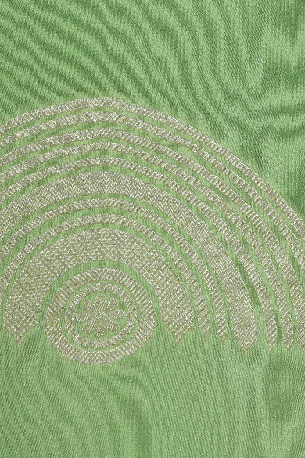 Image of Banarasi Crepe Pista Green Saree