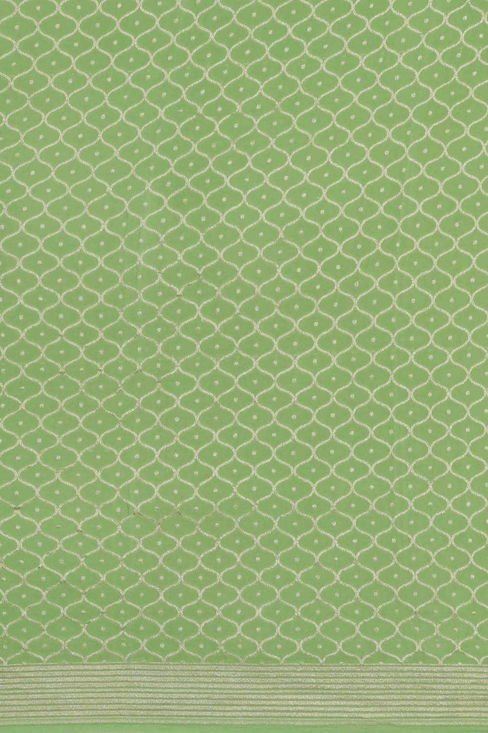 Image of Banarasi Crepe Pista Green Saree