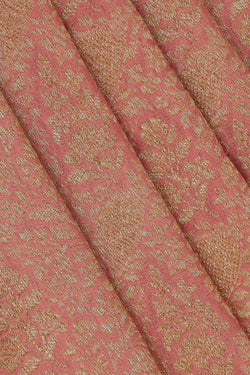 Image of Banarasi Georgette Peach Pink Saree