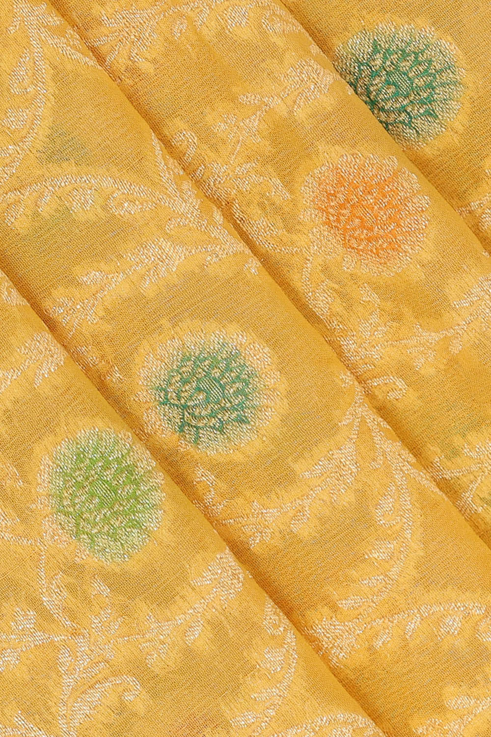 Banarasi Georgette Yellow Saree
