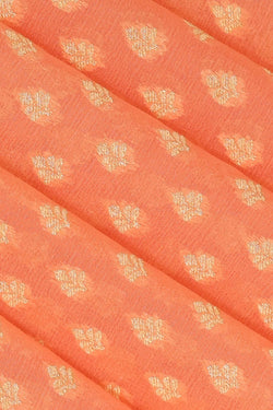 Image of Banarasi Georgette Peach Saree