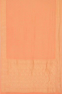 Image of Banarasi Georgette Peach Saree