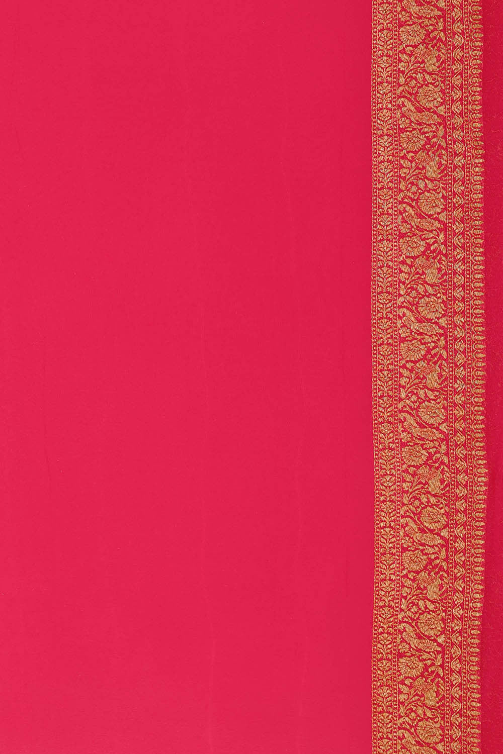 Banarasi Georgette Deep Wine Saree